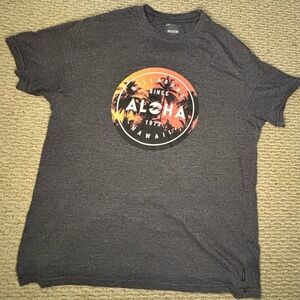 Billabong ALOHA Charcoal Graphic Tee